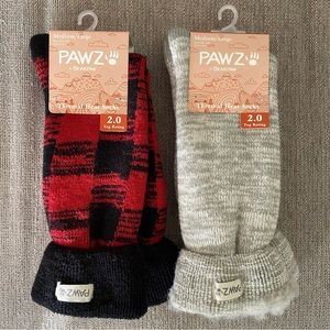 Women Bearpaw PAWZ Thermal Heat Mid-Calf Socks 2 Pairs Tog 2.0 New Size M/L